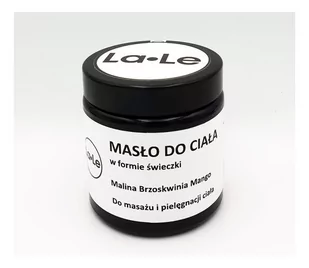 Mango La-Le Masło do ciała w świeczce malina - Balsamy i kremy do ciała - miniaturka - grafika 1