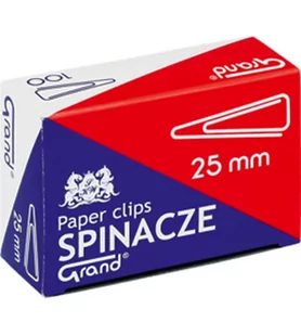 KW Trade Spinacze trójkątne T25 25 mm - Przybory szkolne - miniaturka - grafika 1