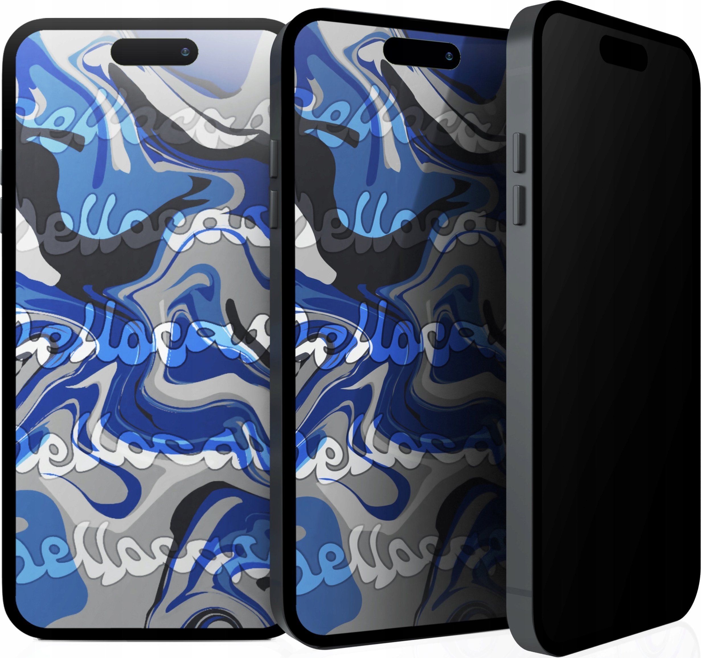 Hello Case [3-pak] Szkło Hartowane Do Apple iPhone 16 Pro Max Antyszpiegowskie, 9H