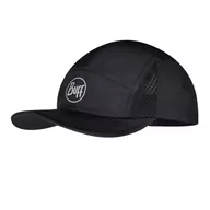 Lekkoatletyka - BUFF Czapka do biegania z daszkiem 5 PANEL CAP R-Solid Black - miniaturka - grafika 1