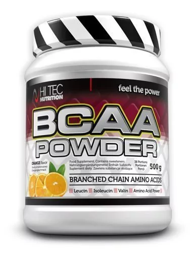 Hi-Tec Bcaa Powder 500 G Aminokwasy Pomarańczowy (TEC/005#POMAR)
