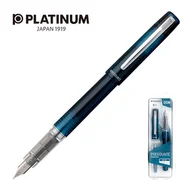 Pióra wieczne - Platinum Pióro wieczne Prefounte Night Sea M w plastikowym opakowaniu na blistrze niebieskie PLA-PPF800-59M - miniaturka - grafika 1