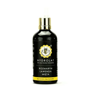 Miodowa Mydlarnia Hydrolat do Cery Tłustej i Mieszanej Rozmaryn, Lawenda, Mięta 100 ml - Toniki i hydrolaty do twarzy - miniaturka - grafika 1
