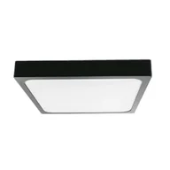 Lampy sufitowe - Plafon Led Kwadrat 24W 42Cm Z Czujnikiem Ruchu V-Tac Czarny Vt-8624S Neutralna - miniaturka - grafika 1