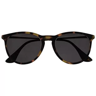 OPULIZE Jet Large Rubberized Mens Womens Sun Readers UV 400 S 96 2, brązowe szylkretowe przednie srebrne ramiona, powiększenie 0,00, Brązowy szylkretowy przód srebrne ramiona, 0.00 Magnification - Okulary przeciwsłoneczne - miniaturka - grafika 1