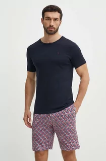 Piżamy męskie - Tommy Hilfiger piżama bawełniana wzorzysta UM0UM02319 - grafika 1