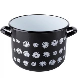 Fl1 GARNEK EMALIOWANY ASTERICO CZARNY 22CM 001-GAR 2/22 BLACK ASTERICO - Garnki - miniaturka - grafika 1