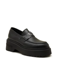 Mokasyny damskie - Tommy Jeans Skórzane mokasyny - miniaturka - grafika 1