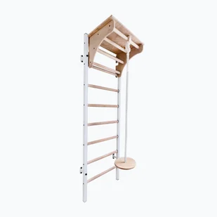 Drabinka gimnastyczna BenchK 212W+A204 white matte/oak WYSYŁKA W 24H 30 DNI NA ZWROT - Wyposażenie sportowe i gimnastyczne - miniaturka - grafika 1