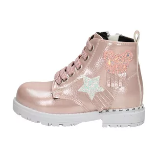 Różowe botki dla dziewczynki NAVY DOT 61060 - Navy dot - Botki damskie - miniaturka - grafika 1