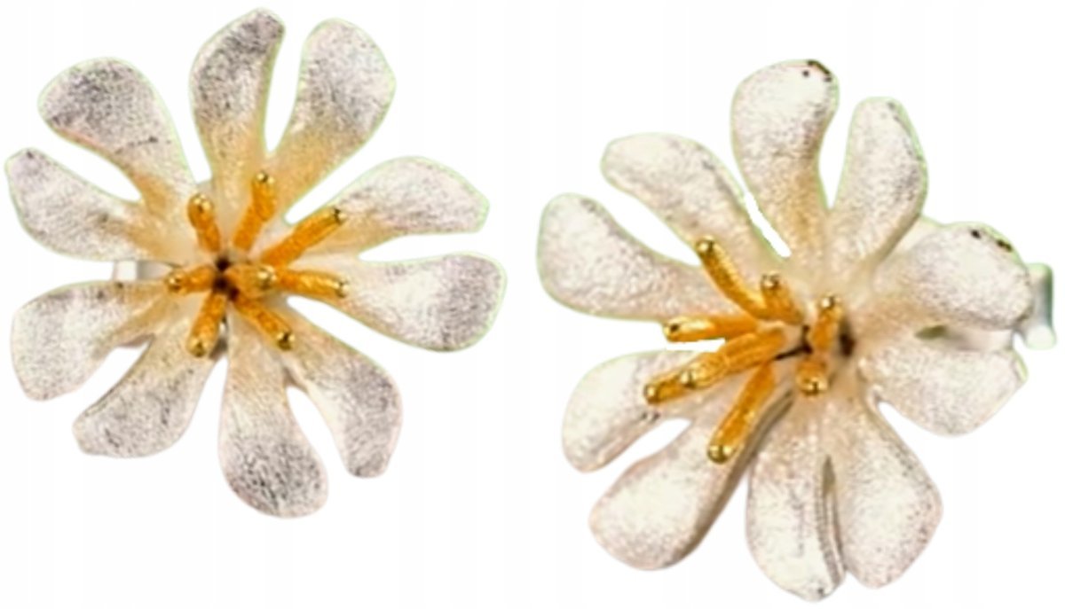 Kolczyki Srebrne Kwiatki Kolczyki Srebro 925