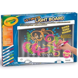 Crayola: Neonowa deska do rysowania z markerami - Zabawki kreatywne - miniaturka - grafika 1