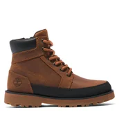 Buty dla chłopców - Trapery Timberland Courma Kid Boot W/ Rand TB0A5XJ9F131 Brązowy - miniaturka - grafika 1