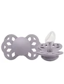 Smoczki uspokajające - Baby in World Smoczek uspokajający ortodontyczny anatomiczny Bibs Infinity Fossil grey M 6+ - miniaturka - grafika 1