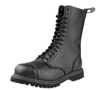 Botki męskie - glany GRINDERS - HERALD (CS DERBY BLACK) 14-dziurkowe-36 - miniaturka - grafika 1