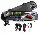 Kamery cofania - Zestaw Kamera Wideorejestrator Cofania Przód Tył - miniaturka - grafika 1