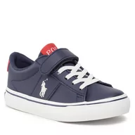 Buty dla chłopców - Sneakersy Polo Ralph Lauren RF104286 S NAVY TUMBLED/RED W/ PAPERWHITE PP - miniaturka - grafika 1