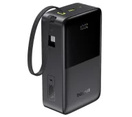 Powerbanki - Baseus EnerFill FC51 Bipow 2 Pro 30000mAh 22,5W Cyfrowy wyświetlacz, Wbudowany kabel USB-C Czarny - miniaturka - grafika 1