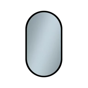 Lustro łazienkowe bez oświetlenia Oslo Black 50 x 90 Venti - Lustra - miniaturka - grafika 1