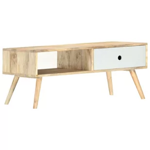 vidaXL vidaXL Stolik kawowy, 90 x 50 x 40 cm, lite drewno mango - Ławy i stoliki kawowe - miniaturka - grafika 1