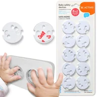 Zabezpieczenia dla dzieci - BABYONO ZABEZPIECZENIA DO GNIAZDEK ELEKTRYCZNYCH ZAŚLEPKI ROTACYJNE 10 SZT. - miniaturka - grafika 1