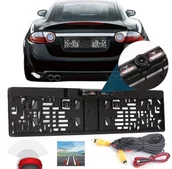 Kamery cofania - KAMERA COFANIA W RAMCE TABLICY REJESTRACYJNEJ Z IR - miniaturka - grafika 1