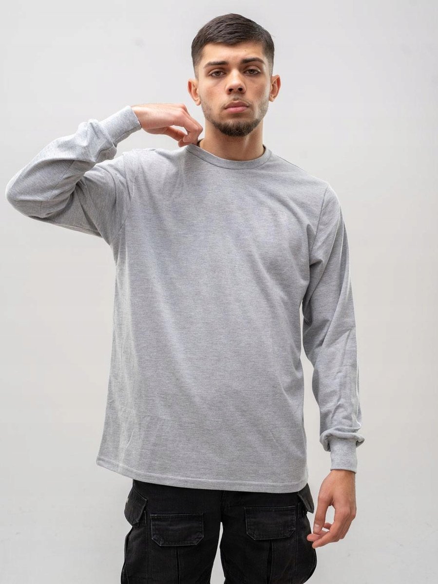 Longsleeve Koszulka Z Długim Rękawem Męska Szara UrbanCity KLASYCZNA XL