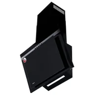 Okapy kuchenne - Akpo WK-4 NERO LINE 2.0 50 CZARNY T300 Liniowy LED/Siłownik - miniaturka - grafika 1