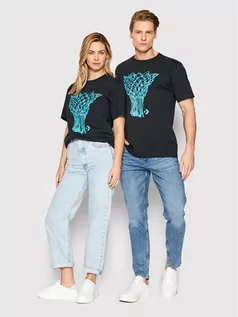 Koszulki męskie - Converse T-Shirt Unisex 10023385-A01 Czarny Standard Fit - grafika 1