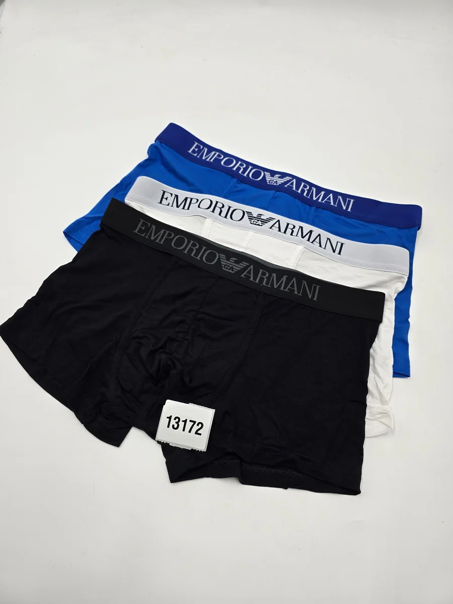 Męskie bokserki EMPORIO ARMANI rozmiar L trzy pary (13172w21