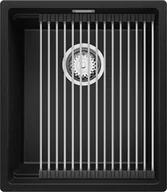 Zlewozmywaki - BRANDE SWIFT 410-45-U BLACK (czarny mat) | podwieszany - miniaturka - grafika 1