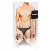 Majtki męskie - Atlantic Slipy Męskie Grafit 2Bmp-013 2 Pary Xxl - miniaturka - grafika 1