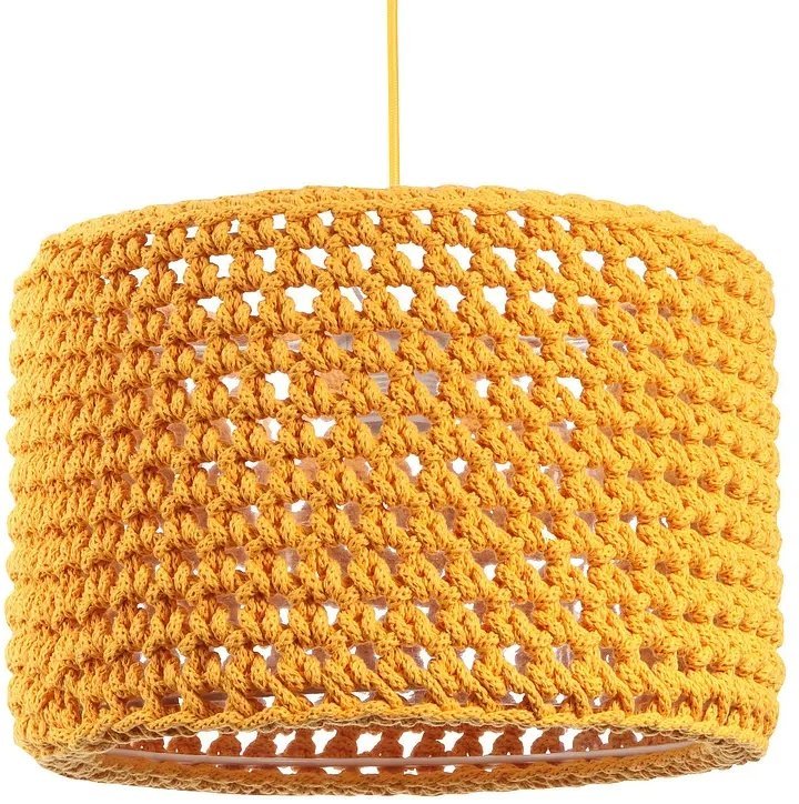 Lampa wisząca COTTON 25 żółta BPS KONCEPT