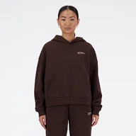 Bluzy damskie - Bluza damska New Balance WT33531KCF  brązowa - miniaturka - grafika 1