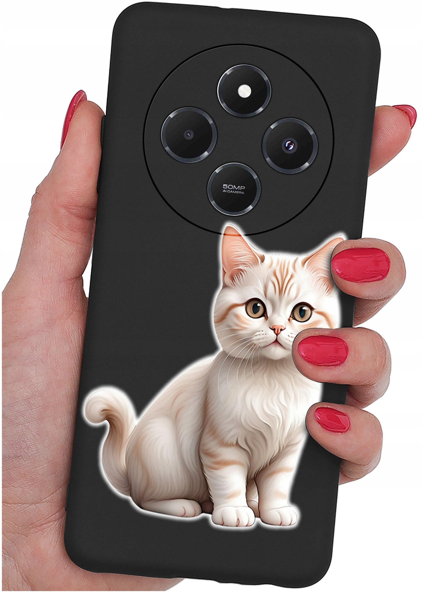 Etui do Xiaomi Redmi 14C WZORYSILIKONOWE MATT CASE + SZKŁO 9H