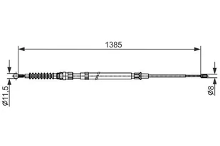 BOSCH Linka hamulcowa, 1 987 482 584 - Bezpłatny zwrot do 30 dni, największy wybór produktów. 1987482584 - Linki hamulca postojowego - miniaturka - grafika 1