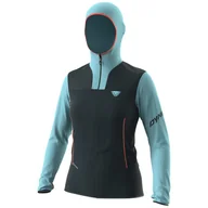 Bluzy sportowe damskie - Bluza damska Dynafit Traverse Ptc Hooded Jacket W Rozmiar: S / Kolor: niebieski - miniaturka - grafika 1
