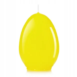ŚWIECZKA WIELKANOCNA ŚWIECA JAJKO 12cm ŻÓŁTE - Świece - miniaturka - grafika 1
