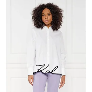 Karl Lagerfeld Koszula karl hem signature shirt Regular Fit - Koszule damskie - miniaturka - grafika 1