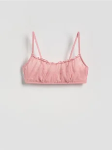 Reserved - Miękki biustonosz z haftem - różowy - Biustonosze - miniaturka - grafika 1