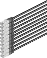 Kable miedziane - Kabel sieciowy patch S/CONN, kat. 6, S/FTP, PIMF, bezhalogenowy, VE10, czarny, 1,0 m (75711-HS-SET10) - miniaturka - grafika 1