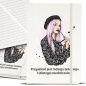 Notesy i bloczki - Notes Notatnik A5 Biały KOBIECE DELIKATNE Wzory - miniaturka - grafika 1