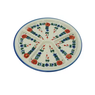 Ceramiczny talerz dzielony Ceramika Bolesławiec - Dekoratorstwo - miniaturka - grafika 1