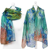 Apaszki i szaliki damskie - Duży Wiosenny Szal Chusta Apaszka Piękne Wzory Art - Sza-Art-5 - miniaturka - grafika 1