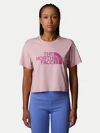 Koszulki i topy damskie - The North Face T-Shirt Easy NF0A8A6H Różowy Loose Fit - miniaturka - grafika 1