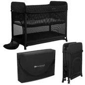 Łóżeczka i kojce - Kinderkraft Moon Dream Składane Łózeczko Turystyczne Black - miniaturka - grafika 1