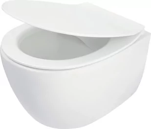 Deante Silia zestaw miska + deska wolnoopadająca biały CDLD6ZPW - Miski WC - miniaturka - grafika 1