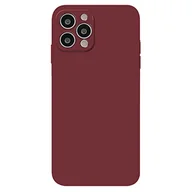 Etui i futerały do telefonów - vocyzo Frosted TPU Materiał Etui na telefon, Modny wygląd, Wiele kolorów do wyboru, Anti Fingerprint nadaje się do iPhone 12pro - Wino czerwone - miniaturka - grafika 1