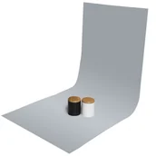 Tła fotograficzne - GlareOne PVC 60x130 cm szare - miniaturka - grafika 1