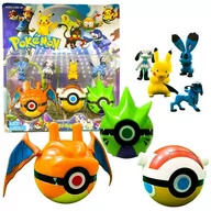 Figurki dla dzieci - Zestaw 7W1 Pokemon Figurki Figurka Kula Pokeball - miniaturka - grafika 1